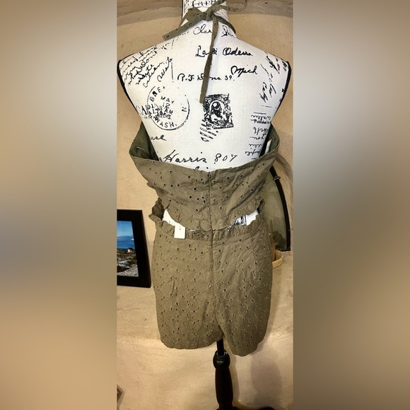 Anthropologie Hutch Solid Halter Romper - Picture 7 of 11